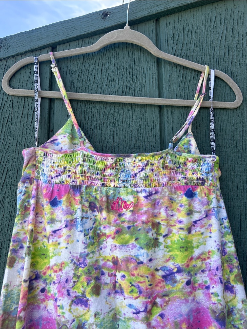Floral Watercolor Volcom Maxi Dress - Multicolor - Picture 3 of 7